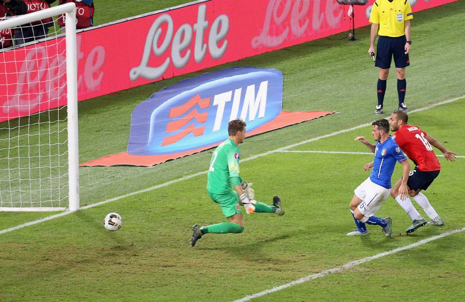 Il gol di Florenzi: finalmente l&#39;Italia agguanta il pari! Getty Images
